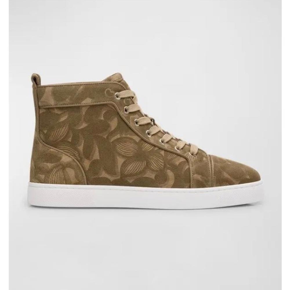 Christian Louboutin - Louis Orlato Petunia Leather High-top Sneakers, size 44 - Picture 2 of 14